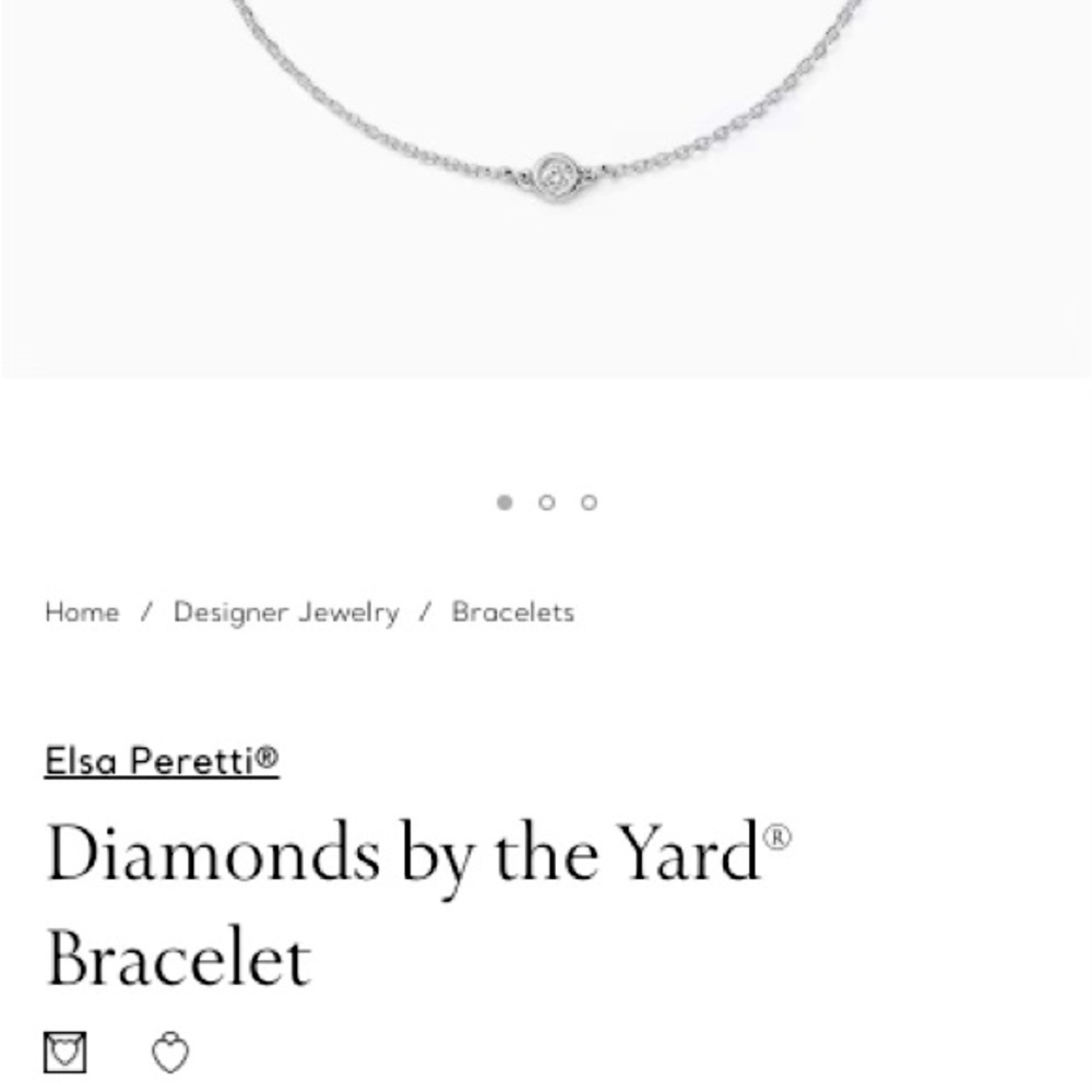 NWT Tiffany and Co Diamonds by the Yard bracelet.